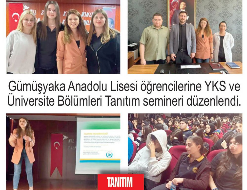 Gümüşyaka Lisesi öğrencilerine YKS semineri