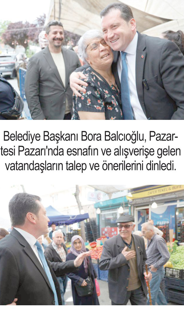 Başkan Balcıoğlu, Pazartesi Pazarı’nda hemşerileriyle buluştu