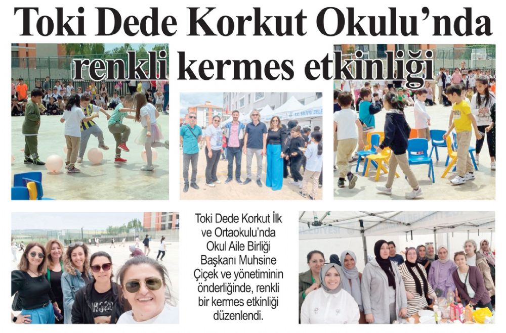 Toki Dede Korkut Okulu’nda renkli kermes etkinliği