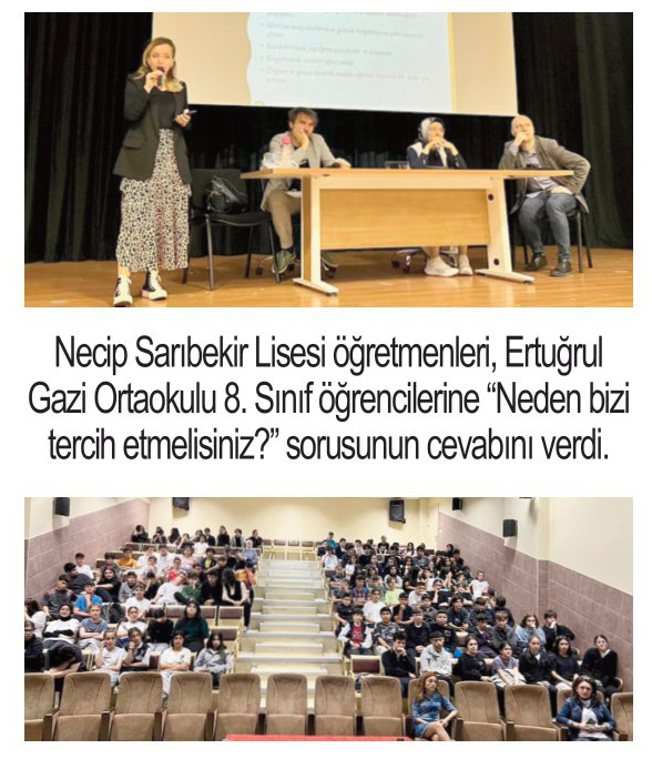 Ertuğrul Gazi öğrencileri, Necip Sarıbekir Lisesi hakkında bilgilendirildi