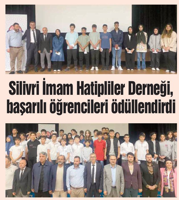 Silivri İmam Hatipliler Derneği, başarılı öğrencileri ödüllendirdi