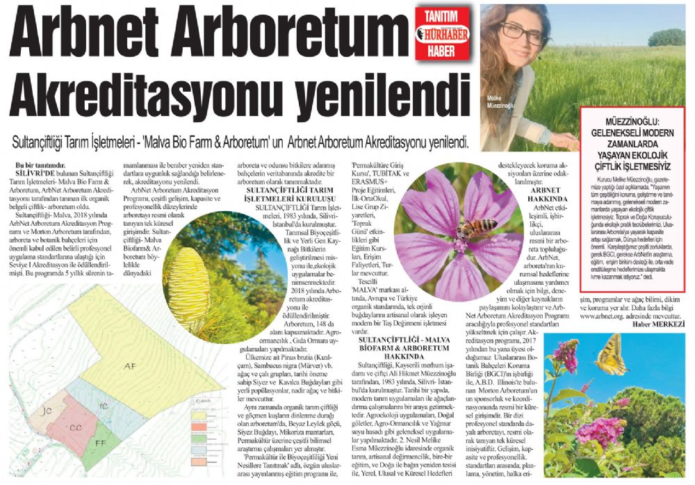 Arbnet Arboretum Akreditasyonu yenilendi