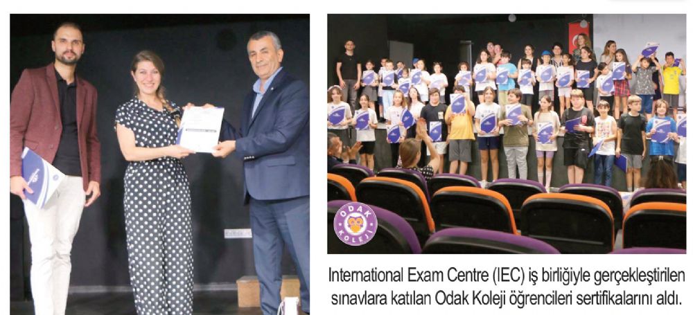 Odak Koleji’nde yabancı dil sertifika töreni