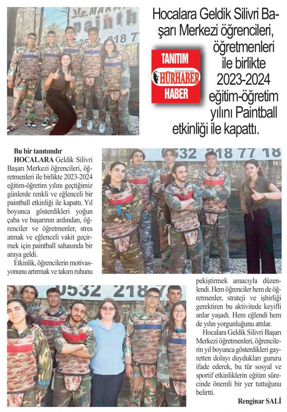 Hocalara Geldik Silivri Başarı Merkezi Yıl Sonu Etkinliği: Paintball