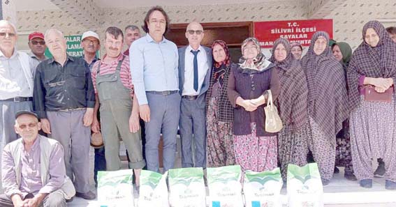 Kadın çiftçilere Barbunya tohumu dağıtıldı