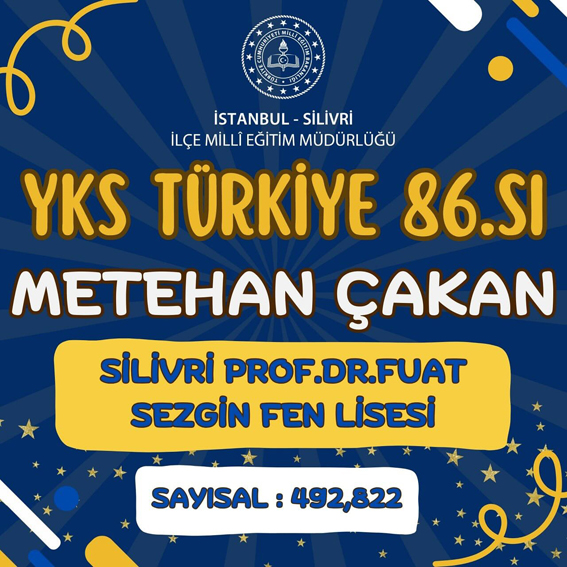 İlçemiz okul öğrencilerinin YKS başarısı