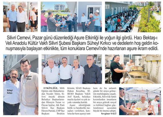 Silivri Cemevi’nde yoğun katılımla aşure etkinliği