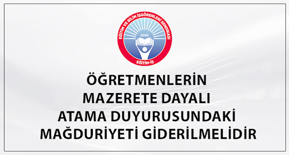 “Öğretmenlerin mağduriyeti giderilmeli”