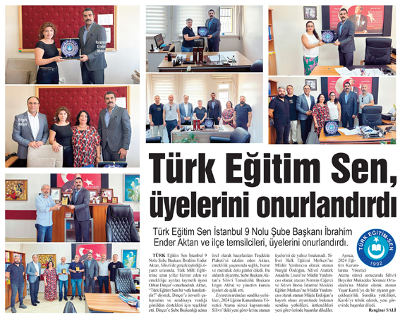 Türk Eğitim Sen, üyelerini onurlandırdı