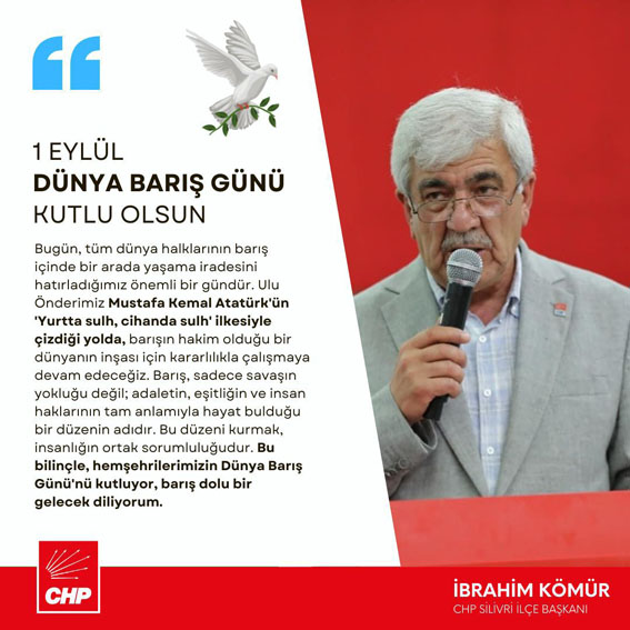 “Barış düzenini kurmak, insanlığın ortak sorumluluğu”