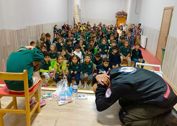 SAK Eğitmenlerinden öğrencilere Afet Eğitimleri