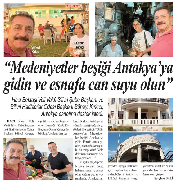 “Medeniyetler beşiği Antakya’ya gidin ve esnafa can suyu olun”